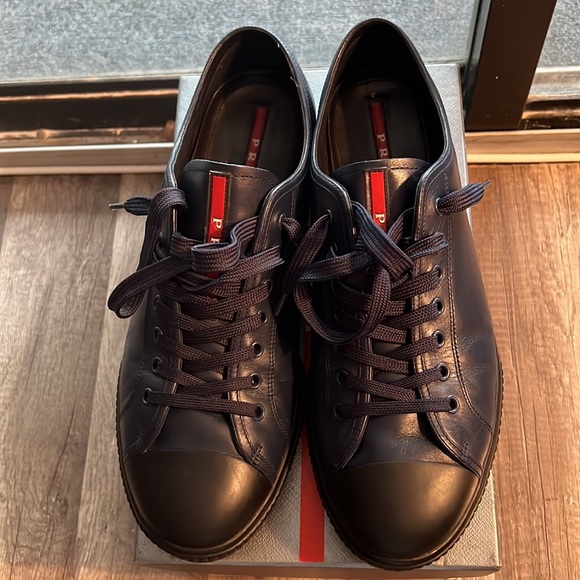 Prada | Shoes | Prada Calzature Uomo Saffiano Cuir | Poshmark